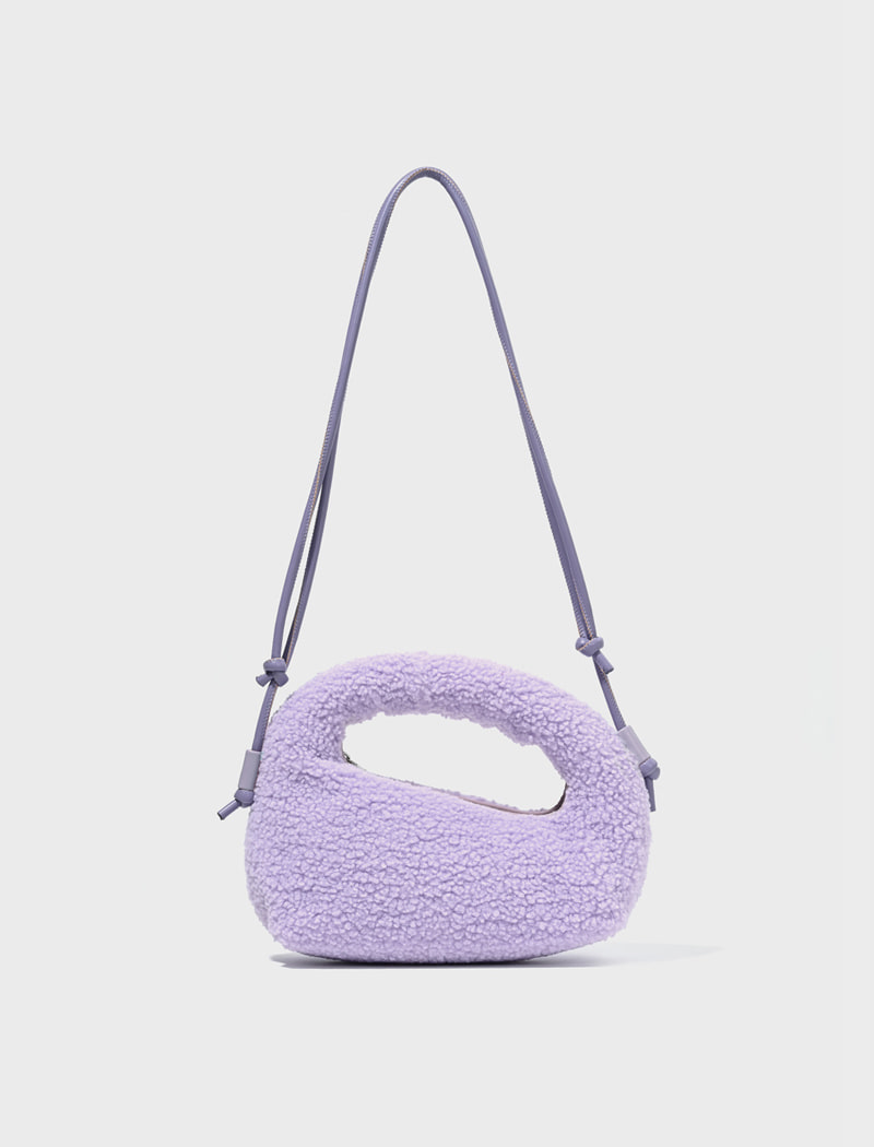 Bagel bag(shearling)-violet